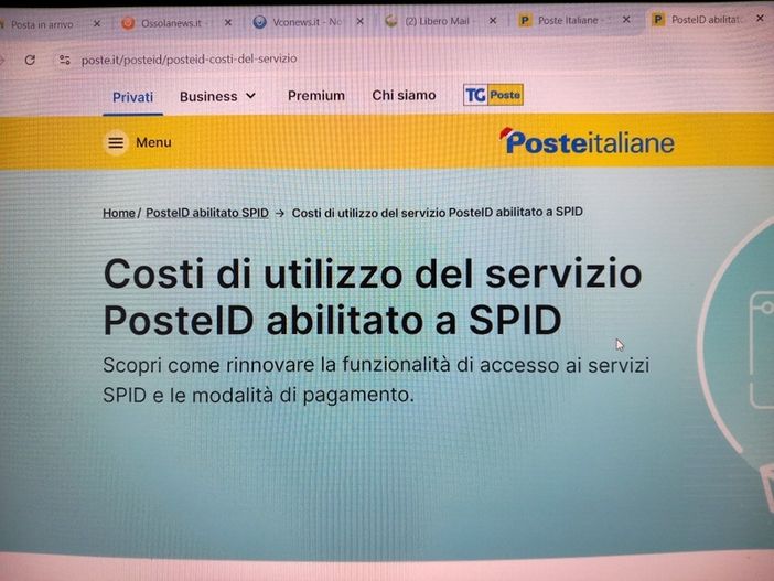 Tra i rincari 2026 anche il ''contributo'' di Poste per lo spid