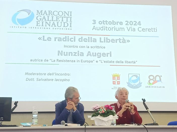 Nunzia Augeri ospite del Marconi Galletti Einaudi