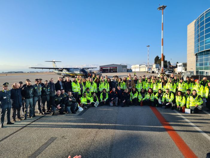 Soccorso terremoto in Turchia: partito da Levaldigi il team sanitario della Maxiemergenza piemontese. FOTO E VIDEO Soccorso terremoto in Turchia: partito da Levaldigi il team sanitario della Maxiemergenza piemontese. FOTO E VIDEO