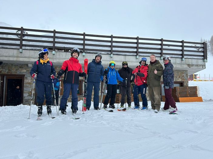 I giornalisti in visita ai comprensori sciistici ossolani