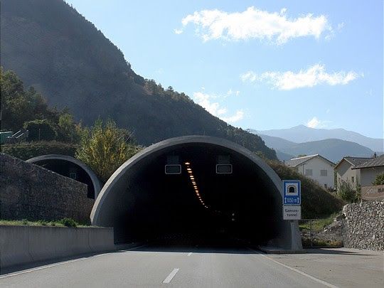 Il tunnel di Gamsen, in Vallese