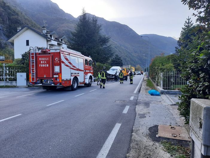 Incidente sulla provinciale tra Beura e Cosasca
