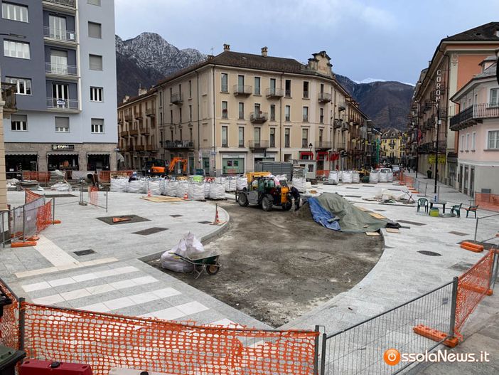 Via ai lavori di completamento in via Marconi e piazza Cavour   FOTO