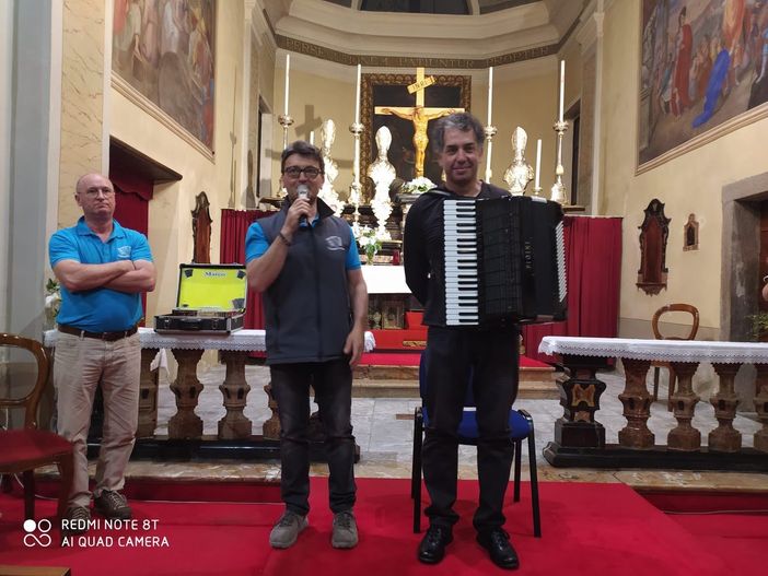 Il fisarmonicista Marco Valenti in concerto al santuario della Madonna della Neve