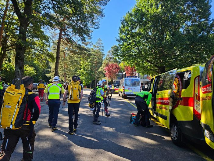 Dal Vco in Vallemaggia per la ricerca delle persone disperse a causa del maltempo Dal Vco in Vallemaggia per la ricerca delle persone disperse a causa del maltempo