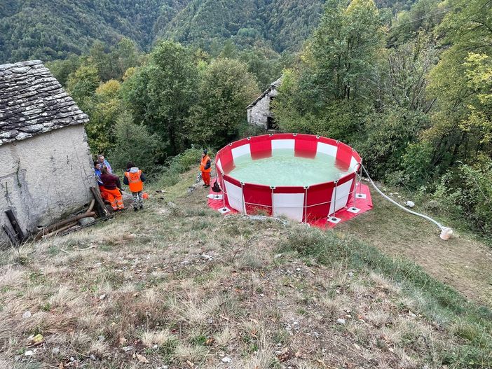 Nuova vasca antincendio per l'Aib di Domodossola