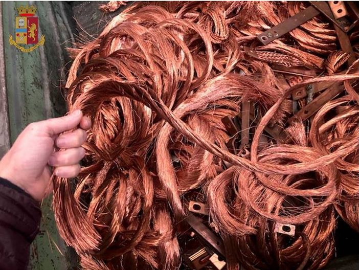 Operazione ''Oro rosso”, due indagati per furti di rame