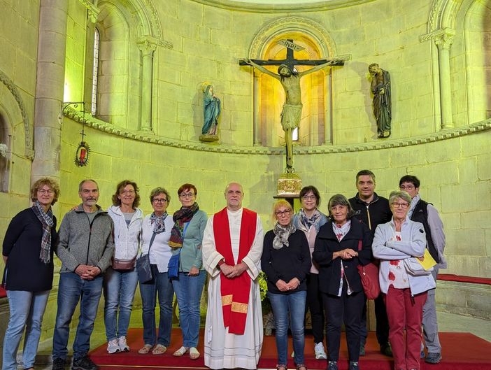 Un gruppo di pellegrini ossolani in cammino verso Santiago de Compostela FOTO