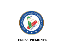 'Associazioni e terzo settore. Regole, opportunità e progetti', convegno Endas a Gravellona