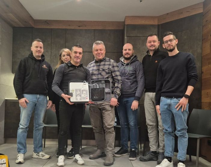 Nella foto la consegna all' azienda Marini di Villadossola