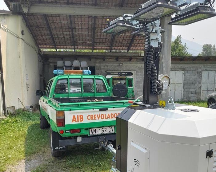 Una torre faro di ultima generazione per la Protezione Civile di Crevoladossola