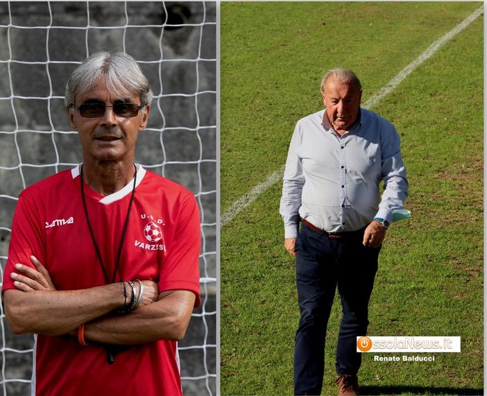 L'allenatore Gianni Lipari e il presidnete Livio Spertino