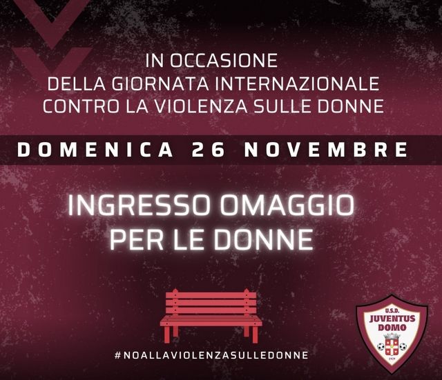 Giornata contro la violenza, la Juventus Domo apre le porte dello stadio alle donne