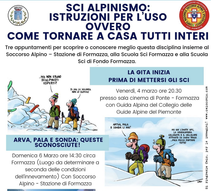 Sci alpinismo: istruzioni per l’uso ovvero come tornare a casa tutti interi Sci alpinismo: istruzioni per l’uso ovvero come tornare a casa tutti interi