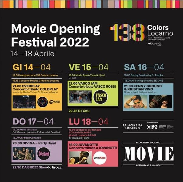 A Locarno è ora di Movie Opening Festival 2022 A Locarno è ora di Movie Opening Festival 2022