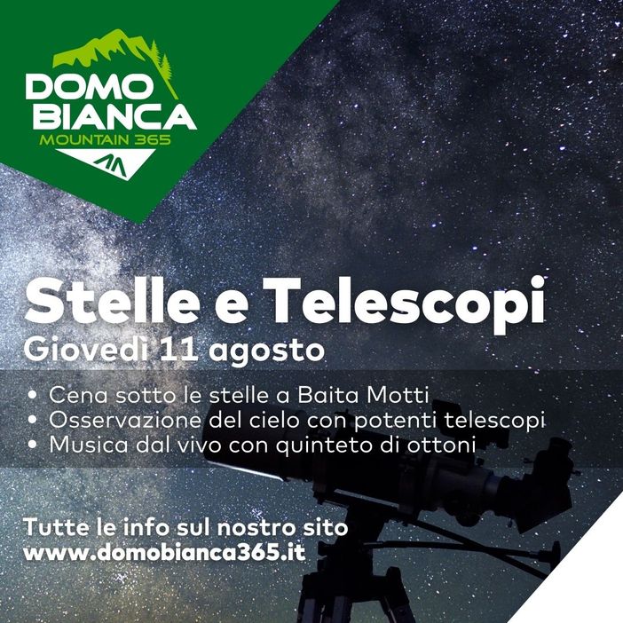 Alla Baita Motti una cena con concerto sotto le stelle