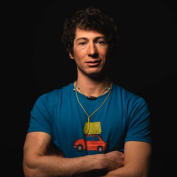 L'alpinista François Cazzanelli a Domobianca365 L'alpinista François Cazzanelli a Domobianca365