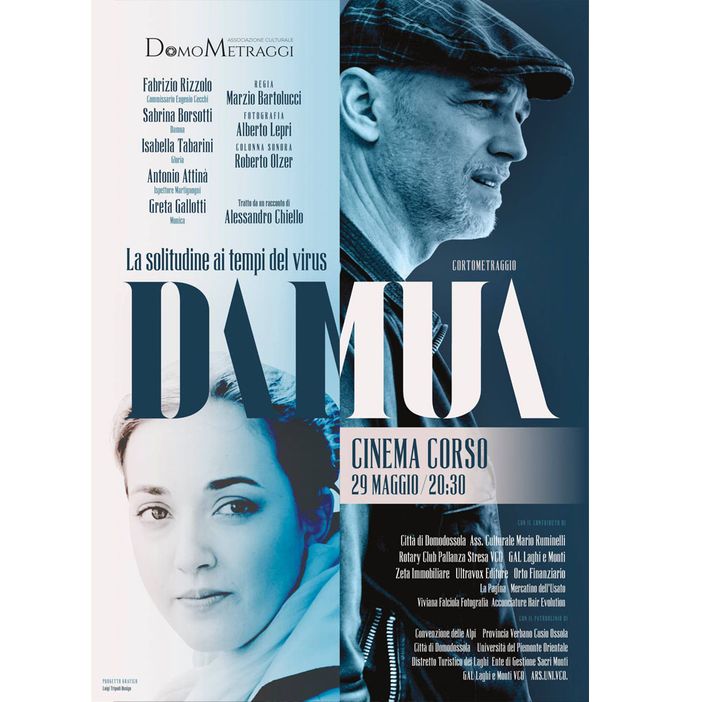 Il 29 maggio al Cinema Corso l'anteprima del cortometraggio domese 'Damua - La Solitudine ai Tempi del Virus' Il 29 maggio al Cinema Corso l'anteprima del cortometraggio domese 'Damua - La Solitudine ai Tempi del Virus'