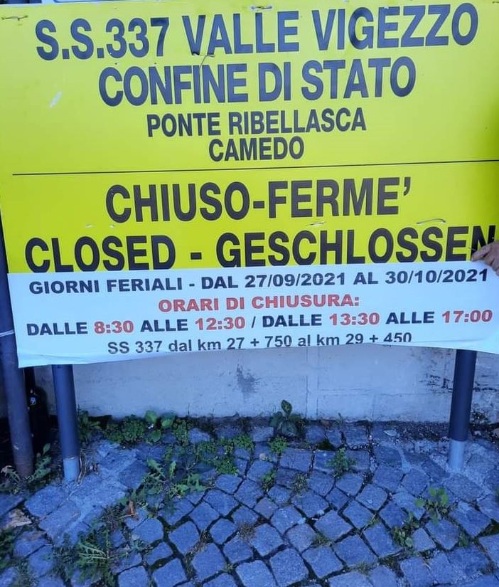 Due settimane di lavori sulla SS 337, disagi in vista per i frontalieri
