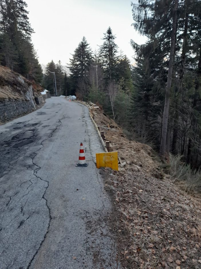 Toceno, si mette in sicurezza la strada di Arvogno