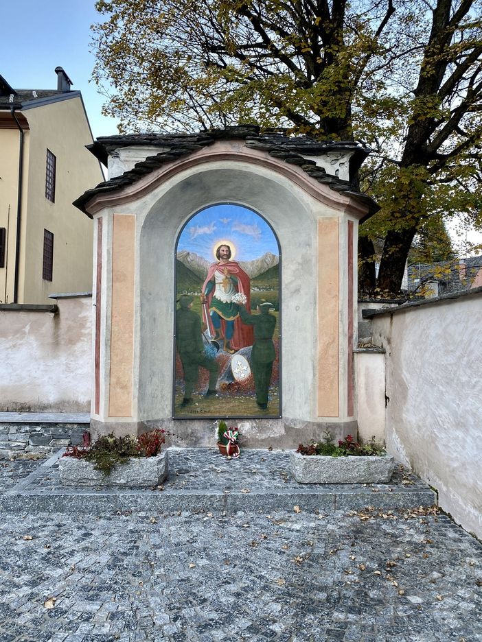 È stato inaugurato a Santa Maria il dipinto di San Maurizio, patrono degli Alpini