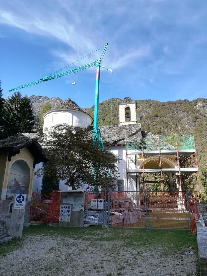 Bannio, lavori al Santuario della Madonna della Neve che si appresta a compiere 400 anni