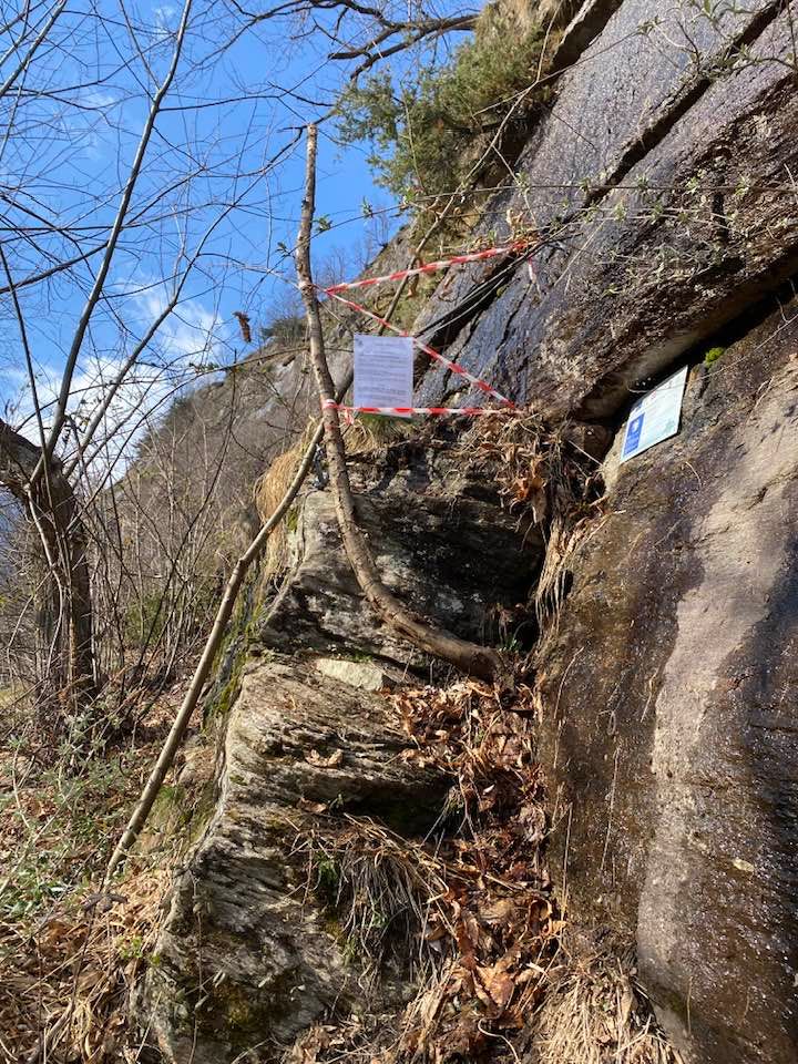 Baceno: cadono massi, chiusa la ferrata Walserfall