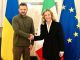 Ucraina, Meloni riceve Zelensky: &quot;Sostegno Italia a 360 gradi&quot;