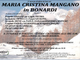 Maria Cristina Mangano in Bonardi di anni 57