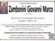 Zambonini Giovanni Marco di anni 70