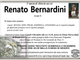 Renato Bernardini di anni 91