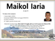 Maikol Iaria di anni 38