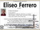 Eliseo Ferrero di anni 81