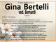 Gina Bertelli ved. Bernardi di anni 91