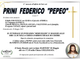 Prini Federico &quot;Pepeo&quot; di anni 57