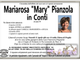 Mariarosa &quot;Mary&quot; Pianzola in Conti di anni 59