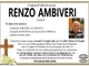 Renzo Ambiveri di anni 82