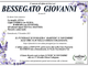 Bessegato Giovanni di anni 87