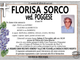 Florisa Sorco ved. Poggese di anni 89
