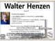 Walter Henzen di anni 67