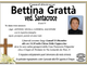 Bettina Grattà ved. Santacroce di anni 91