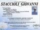 Staccioli Giovanni di anni 96
