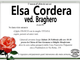 Elsa Cordera di anni 98