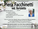 Piera Facchinetti ved. Bortoletto di anni 80