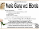 Maria Giana ved. Bionda Maria Giana ved. Bionda