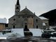 La chiesa di Baceno il giorno dopo la nevicata
