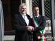 Foto: Léonard Gianadda col sindaco domese Lucio Pizzi
