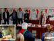 Foto: il giorno dell'inaugurazione della mostra e nel riquadro Angelo Del Devero