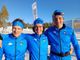 Un anzaschino fra gli atleti azzurri della giovanile di fondo
