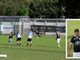 Foto: il rigore di Elca che al 45' sblocca Ornavassese-Villa